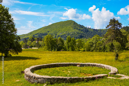 Montenegro sunny day mountain view