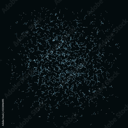 Network Mesh Procedural Art background illustration