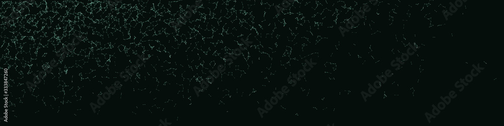 Fototapeta premium Network Mesh Procedural Art background illustration