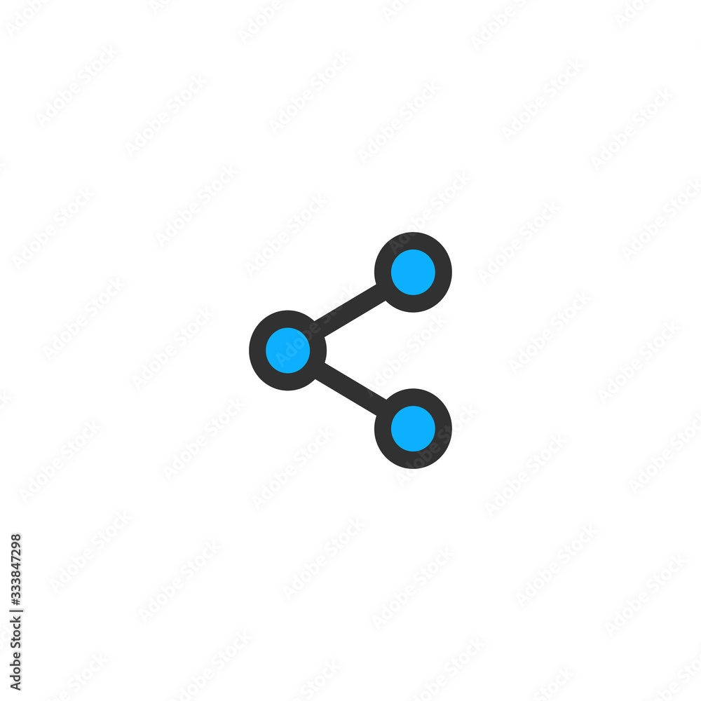 Share icon in simple design. Vector illustration. Stock Vector illustration isolated on white background. Share icon in simple design. Vector illustration. Stock Vector illustration isolated on white background.