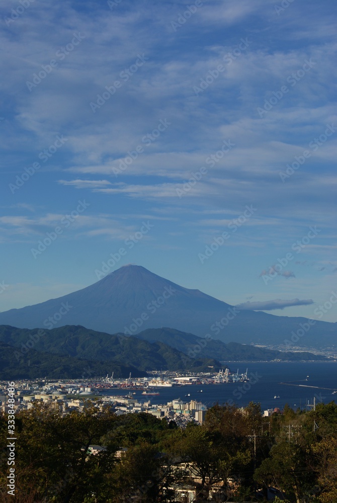 ＜静岡＞富士山と清水港