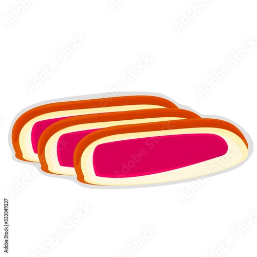 Bun maska indian mumbai street Food Vector