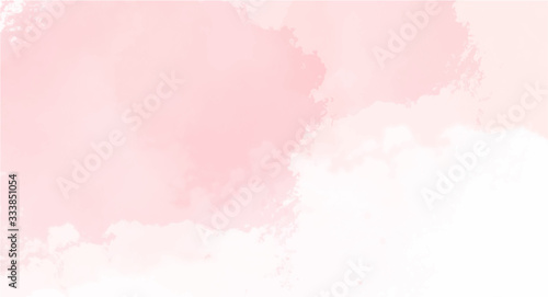 Pink watercolor background for your design, watercolor background concept, vector.