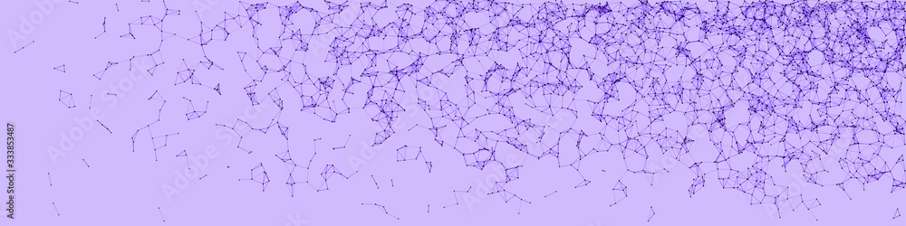 Obraz premium Network Mesh Procedural Art background illustration