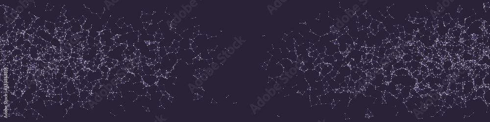 Fototapeta premium Network Mesh Procedural Art background illustration