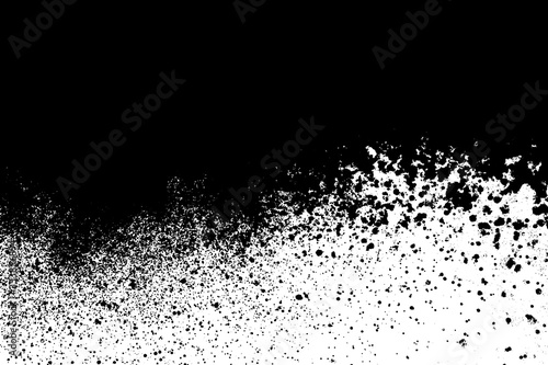 Black and white grunge background. Post-apocalyptic style texture. Digitally generated image. Vector design elements. Illustration, Eps 10.