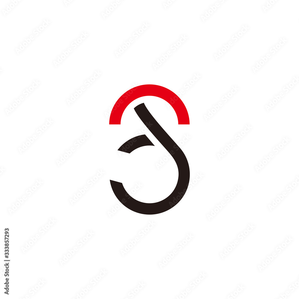 abstract letter d lowercase geometric logo vector abstract letter d lowercase geometric logo vector
