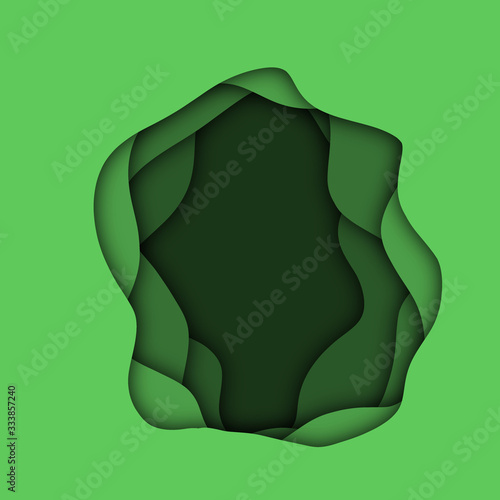 Abstract paper cut background for business advertising, vector illustration.