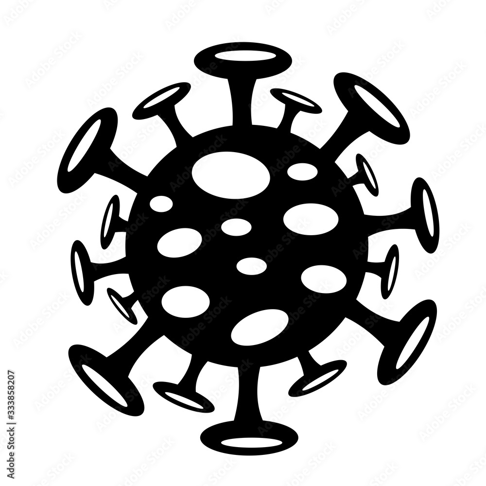 Obraz premium COVID-19 Vector Coronavirus icon sign design