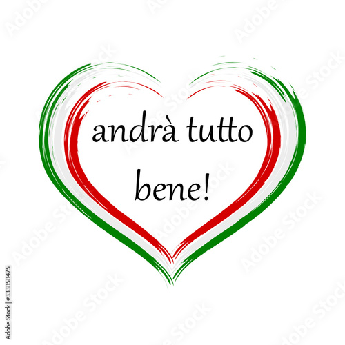 Cuore Italia Andrà tutto bene