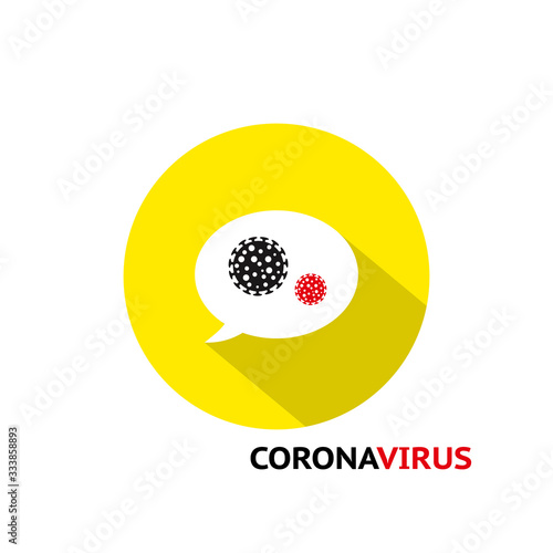 Corona Virus prevention illustration of corona virus. Vector