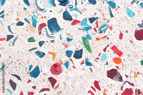 colorful terrazzo floor texture background
