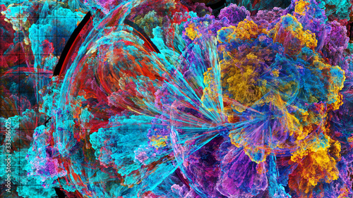 Tableau sur toile Fractal is never-ending pattern