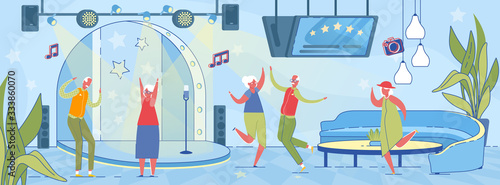 Dance Evening Party for Elderly Senior People.