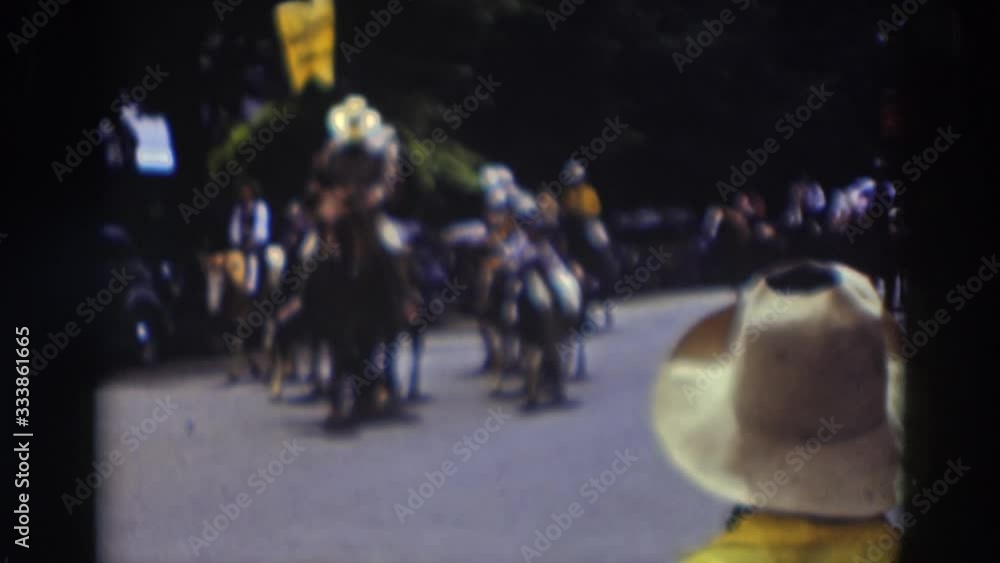 TRUCKEE CALIFORNIA1937 Man Wearing White Cowboy Hat Carries Yellow