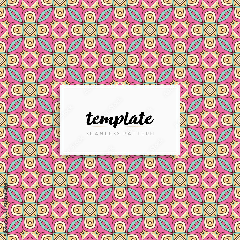 Background mandala seamless pattern vector Background mandala seamless pattern vector
