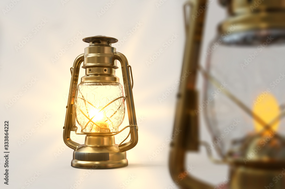 Old style lantern with Background