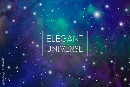 Elegant universe scientific outer space wallpaper with copy space