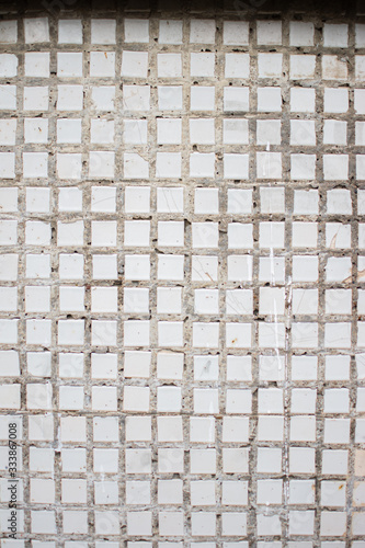 mosaic mosaic white gray wall old mortar cement ceramics