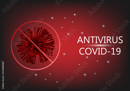Concept anti virus covid-19 (2019-nCoV) flowing in the bloodstream ,cell infect organism.
