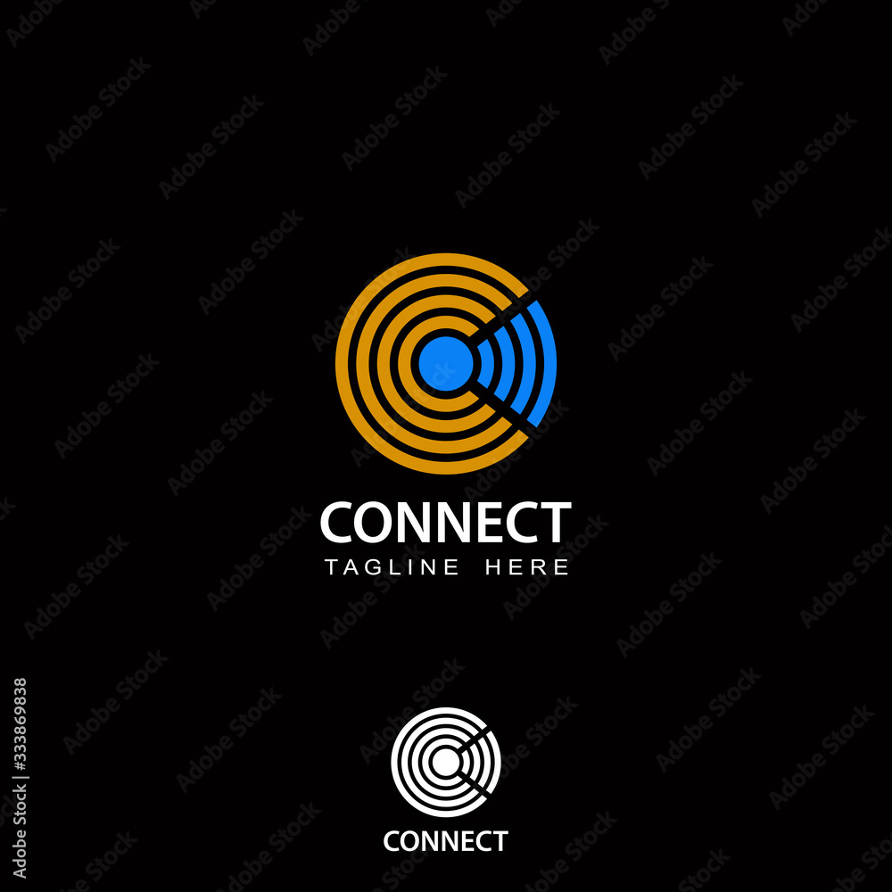 connect logo technology template design vector connect logo technology template design vector