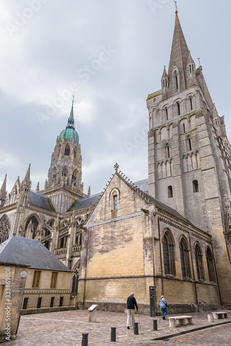 Bayeux, France. Gothic Cathedral of the Blessed Virgin Mary (Cathedrale Notre-Dame de Bayeux), XI - XV centuries