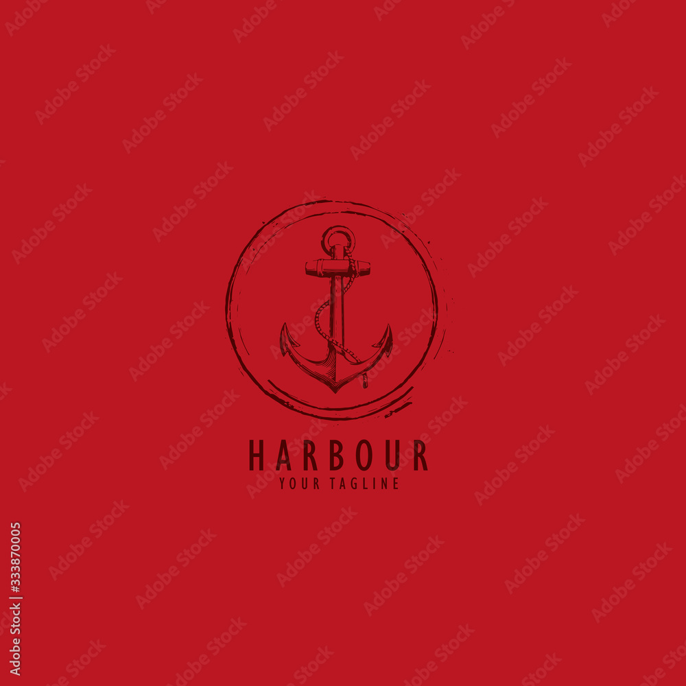Anchor Logo design template idea Anchor Logo design template idea
