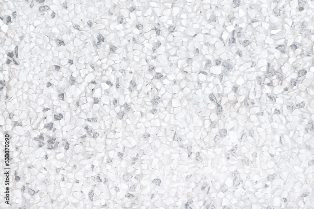 Obraz premium Gravel stone texture on concrete wall white or grey with black seamless light bright blank background
