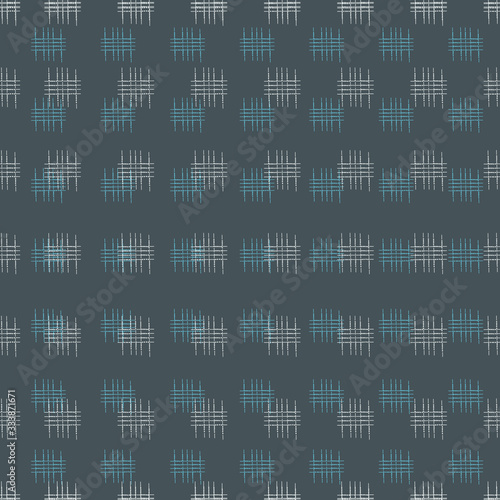 Seamless pattern of abstract shapes and lines, mosaic for printing, fabrics, scrapbooking