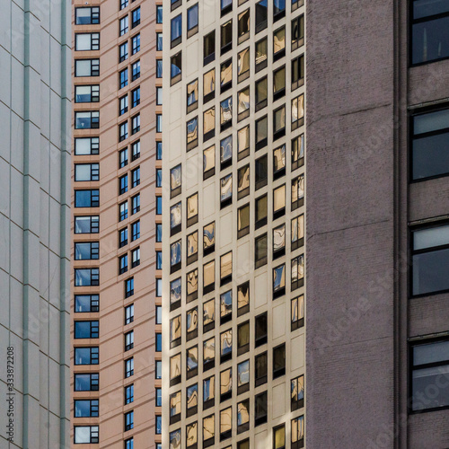 rhythm between windows and facades