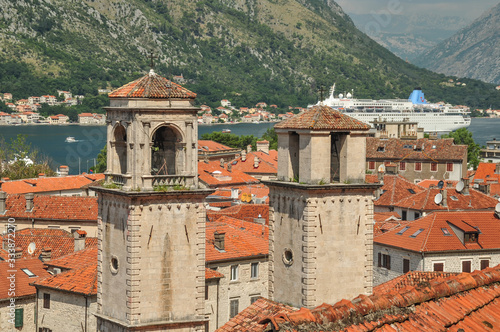 View on the old historic Town of Kotor in Motenegro photo