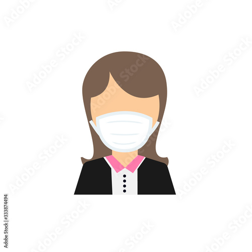 Face mask. Surgical mask. Procedure mask. For doctors, nurses and people. 