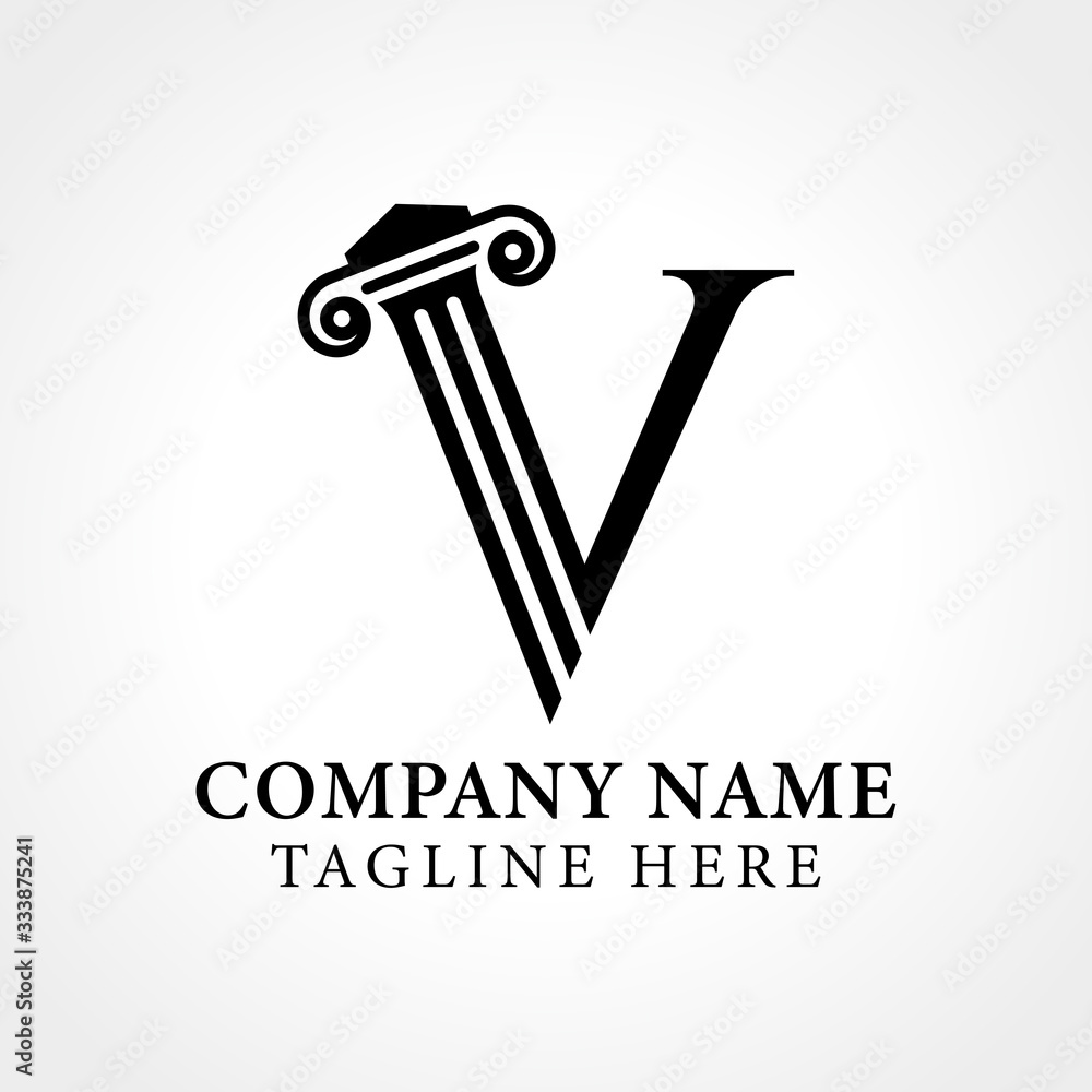 Attorney & Law Letter V Logo With Creative Modern Vector Template. Law Business Letter V Logo Design Attorney & Law Letter V Logo With Creative Modern Vector Template. Law Business Letter V Logo Design