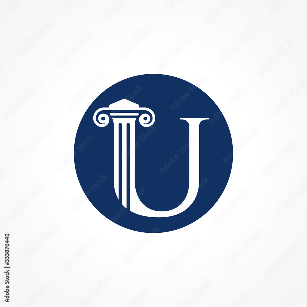 Attorney & Law Letter U Logo With Creative Modern Circle Vector Template. Law Business Letter U Logo Design Attorney & Law Letter U Logo With Creative Modern Circle Vector Template. Law Business Letter U Logo Design