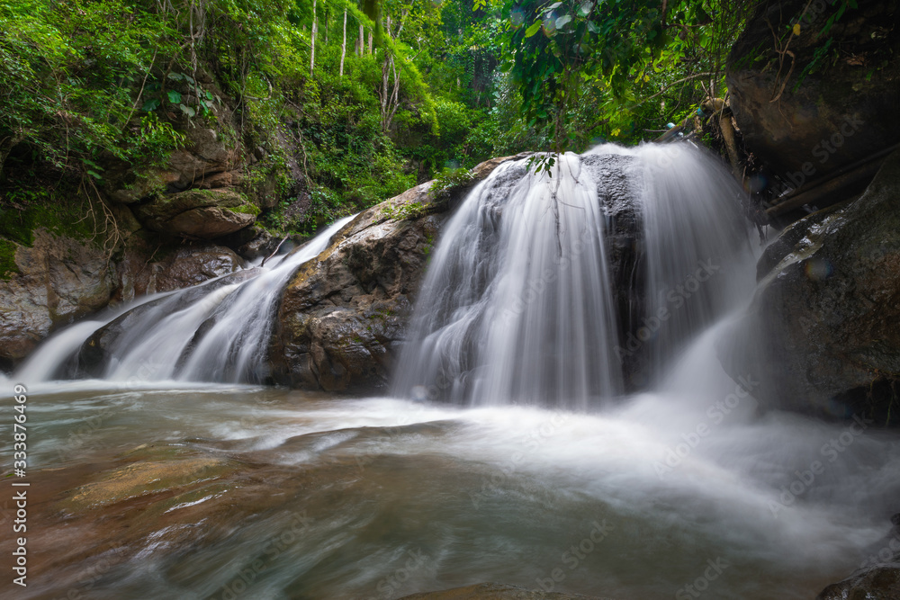Obraz premium Mae Sa waterfall national park in Mae Rim, Chiang Mai, Thailand