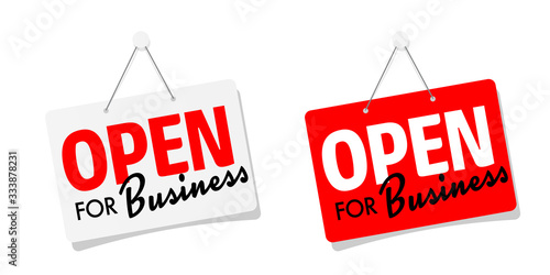 Open for business	