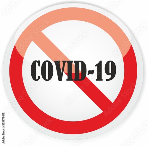 Free Download panneau interdit covid-19 - GFXLoad