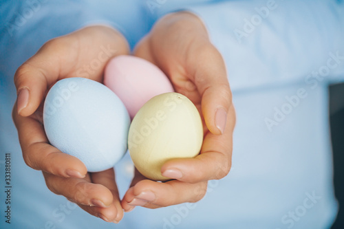 eggs in hands