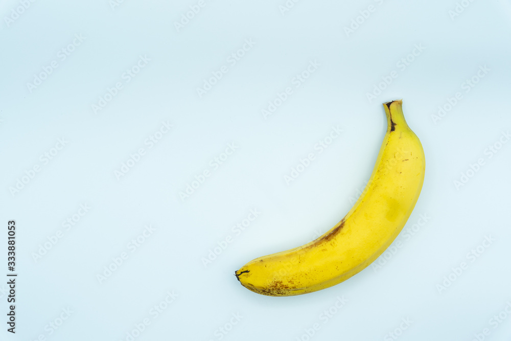 Banana shot in studio on white background Banana shot in studio on white background