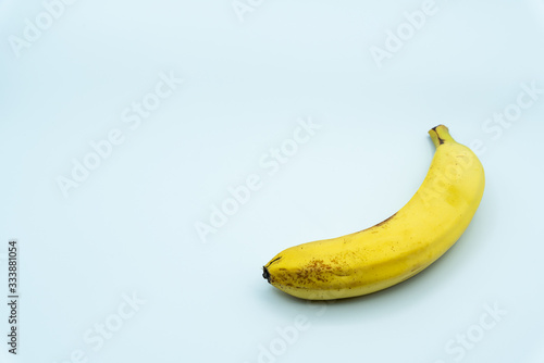 Banana shot in studio on white background