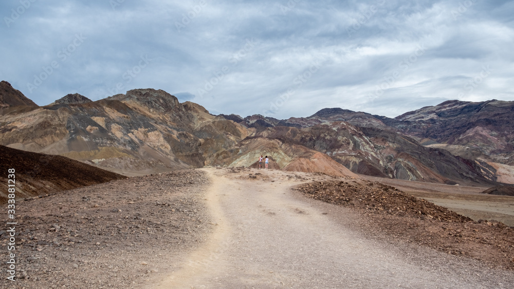 road amid the mountains at Death valley