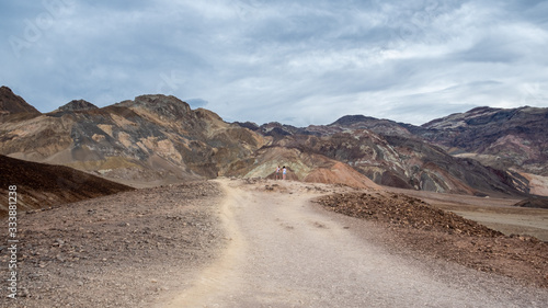 road amid the mountains at Death valley