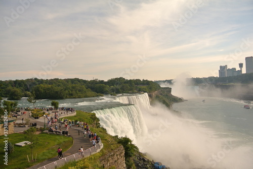 panoramic view of Niagara falls