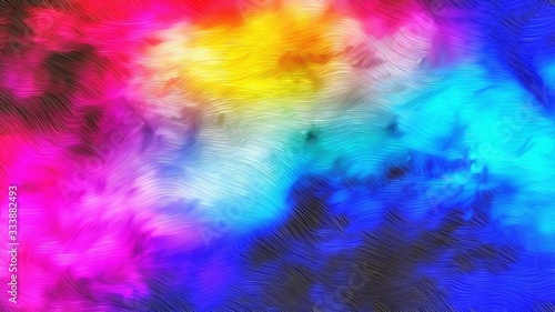 Colorful gradient wavy background. illustration