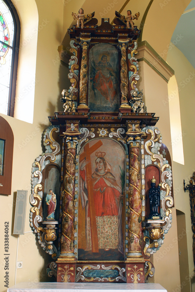 Saint Helena altar at Saint Andrew's Church in Laz, Croatia