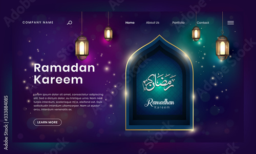 Ramadan Kareem Landing Page Design