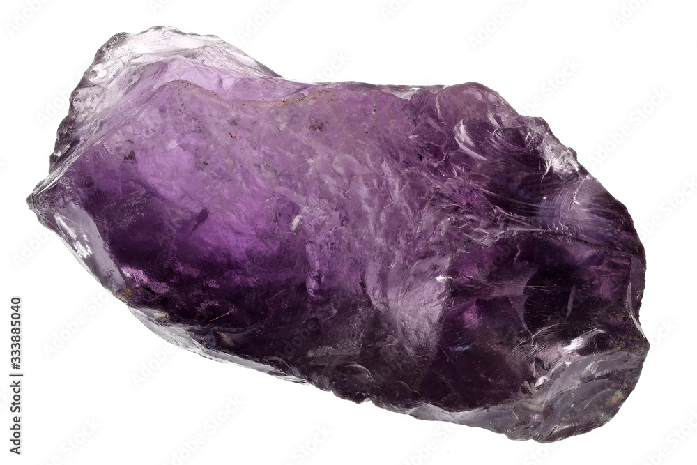 Fototapeta premium amethyst from India isolated on white background