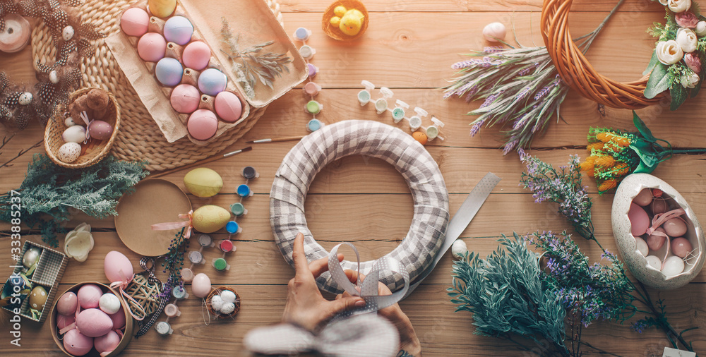 Naklejka premium Easter photo. Easter concept. 