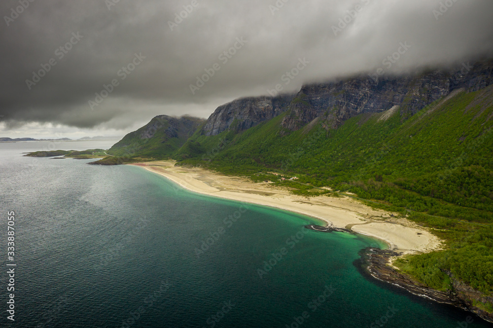 Luftaufnahme Strand in Norwegen Luftaufnahme Strand in Norwegen