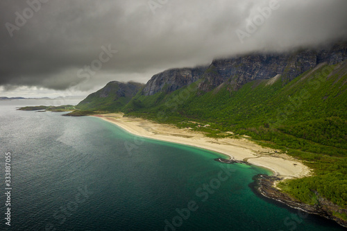 Luftaufnahme Strand in Norwegen